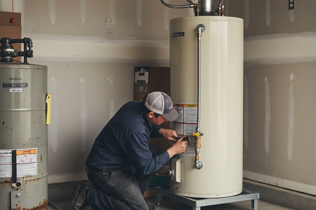 Water heater and shutoff valve replacement in Bois D Arc